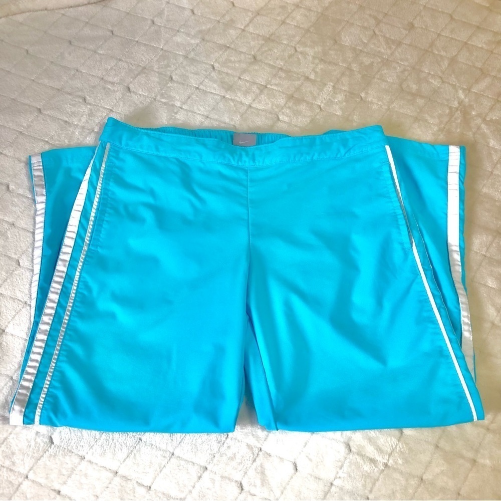 Nike Aqua Joggers with White Accents